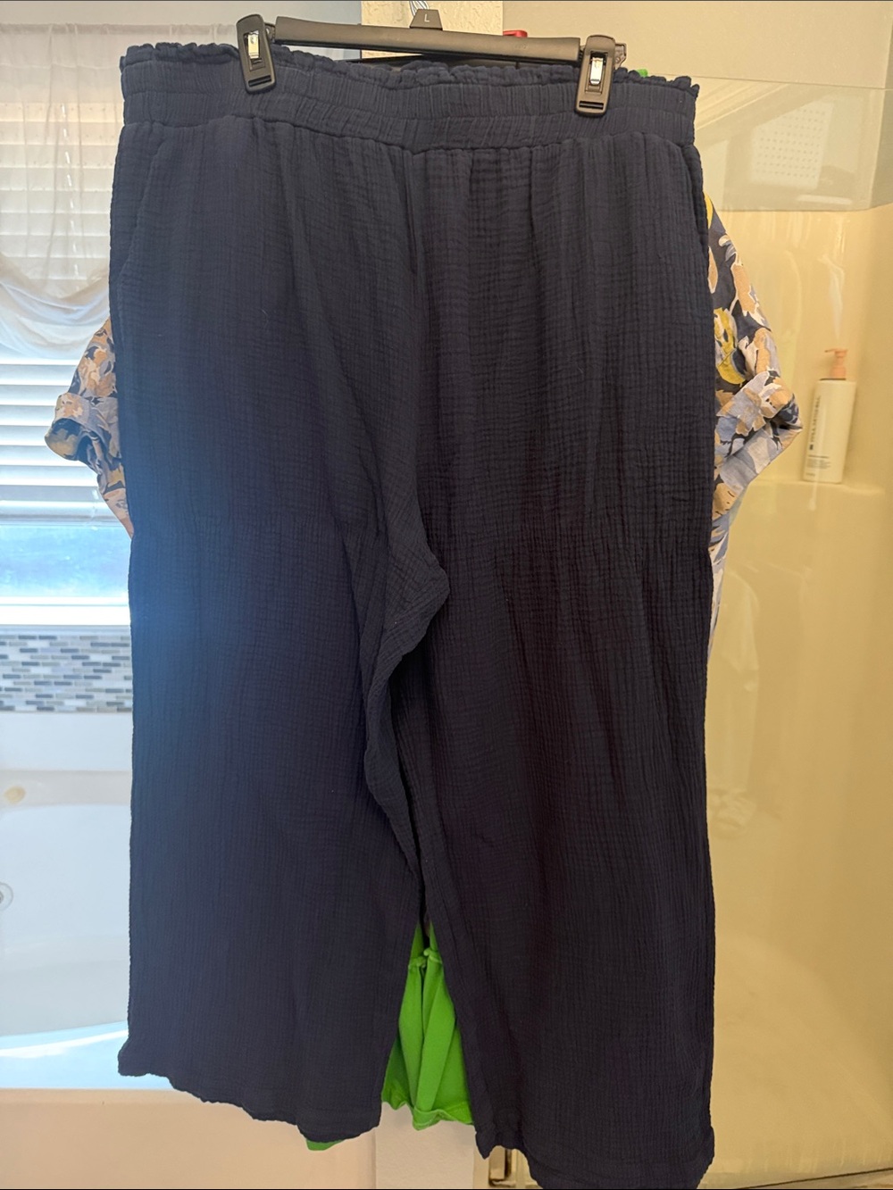 Skies Are Blue Curvy Navy Wide-Leg Lounge Pants Size 2X